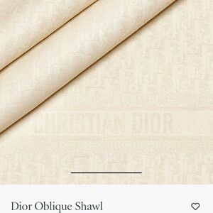 Christian Dior Cream Shawl